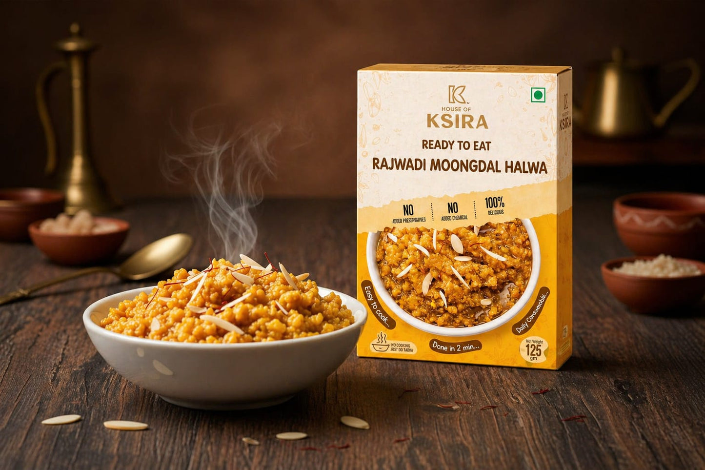 Rajwadi Moongdal Halwa - Ready to eat