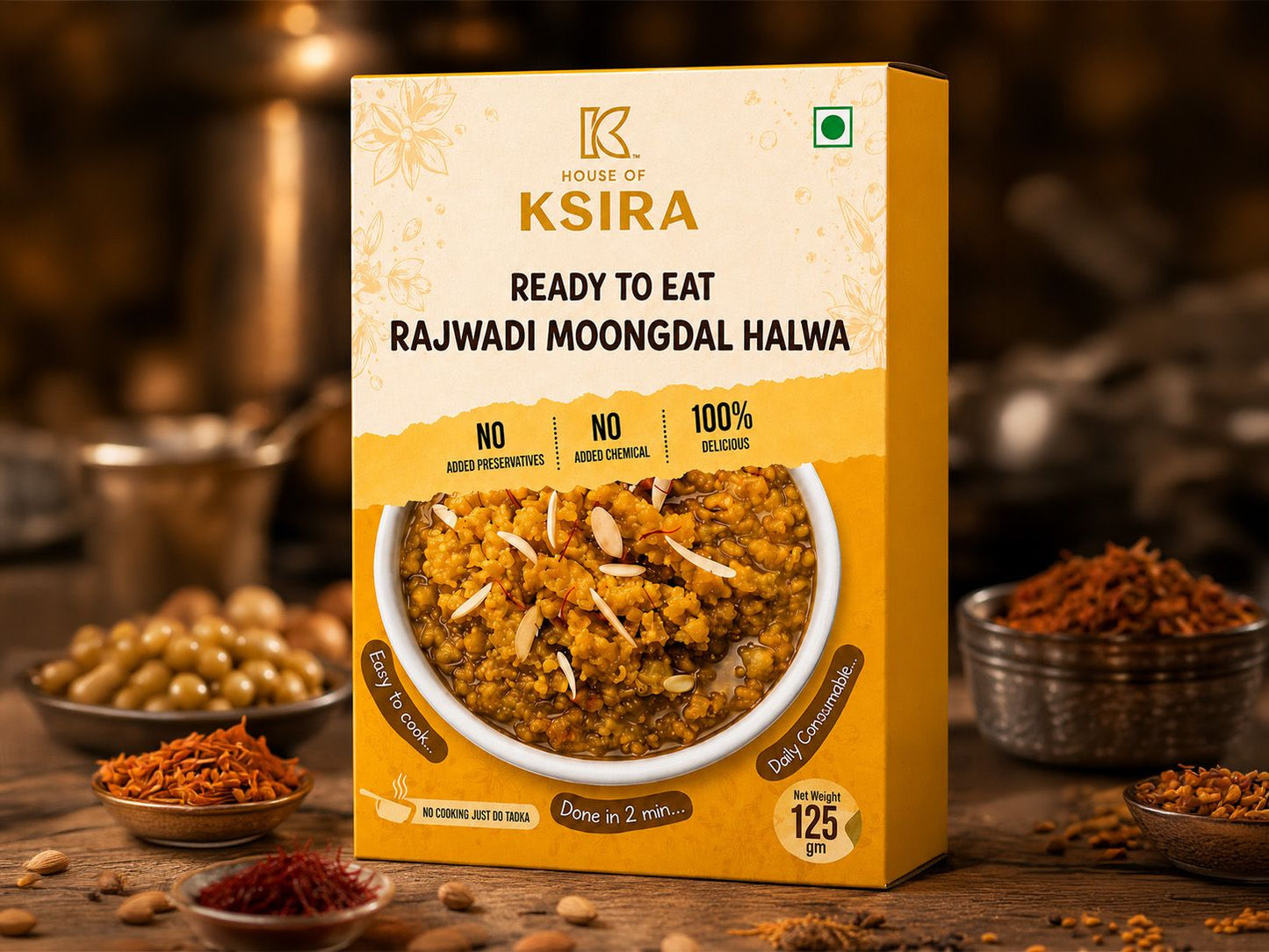Rajwadi Moongdal Halwa - Ready to eat