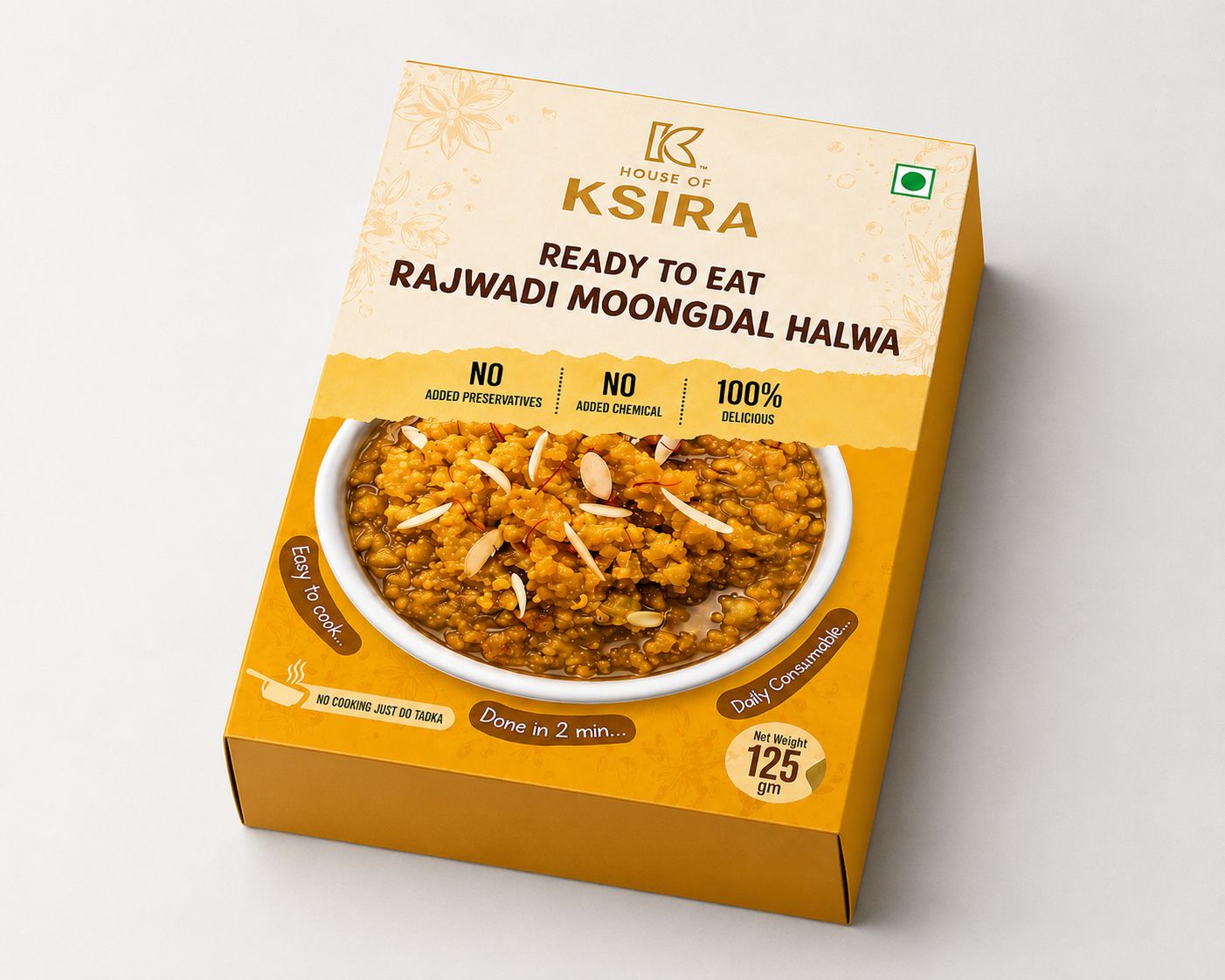 Rajwadi Moongdal Halwa - Ready to eat